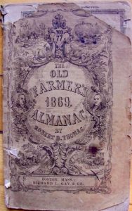 Old Farmer's Almanac 1869